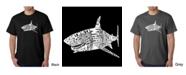LA Pop Art Mens Word Art T-Shirt - Shark Species